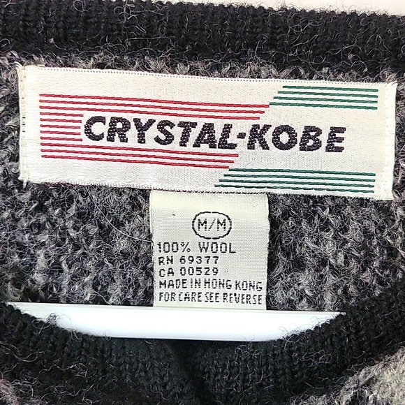 CRYSTAL-KOBE Wool Long Sleeve Button Down Sweater Size M - Picture 2 of 8